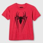 Boys' Marvel Spider-man Short Sleeve Graphic T-shirt - Red