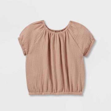 Grayson Collective Toddler Girls' Gauze Short Sleeve T-shirt -