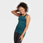 Girls' Racerback Tank Top - All In Motion Dark Teal Xs, Girl's, Dark Blue