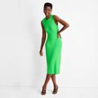 Women's Sleeveless Ribbed Cut Out Back A-line Dress - Future Collective With Kahlana Barfield Brown Green Xxs