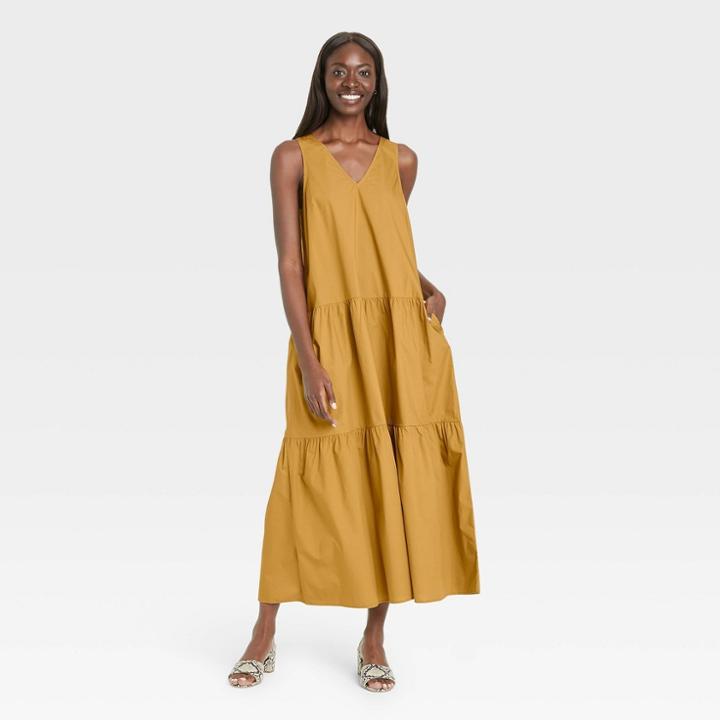 Women's Sleeveless Dress - Who What Wear Brown