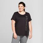Women's Plus-size Strappy Back Graphic T-shirt - C9 Champion Black