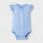 Baby Girls' Eyelet Bodysuit - Cat & Jack Periwinkle Blue