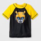 Toddler Boys' Transformers Bumblebee Rash Guard - Black