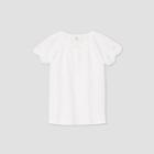 Oshkosh B'gosh Toddler Girls' Short Sleeve Eyelet T-shirt - White