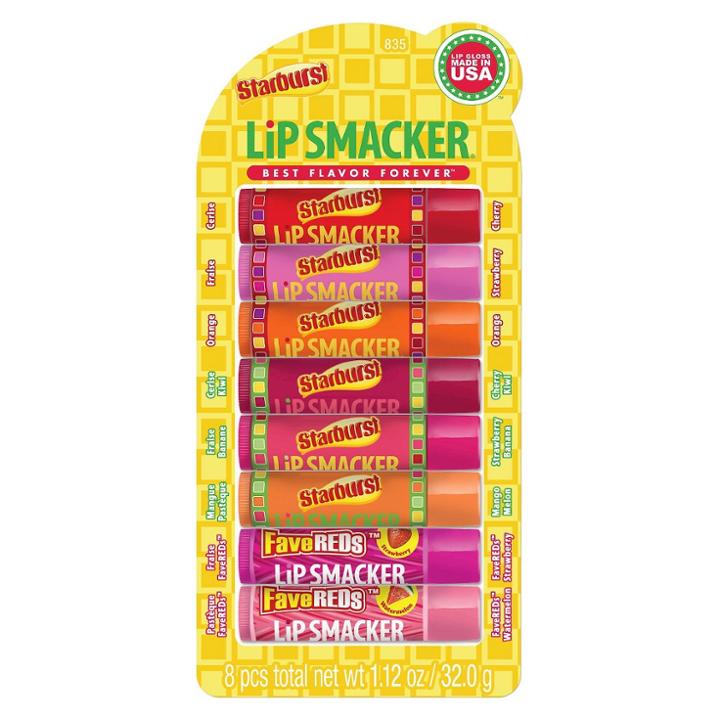 Lip Smackers Lip Balm 8pcs 480 Skittles/starburst