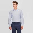 Men's Plaid Standard Fit Long Sleeve Dress Button-down Shirt - Goodfellow & Co Amparo Blue