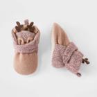 Baby Reindeer Bootie Slippers - Cat & Jack Cream