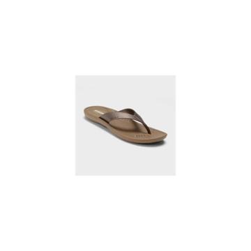 Women's Breeze Flip Flop Sandals - Okabashi - Bronze