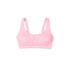 Juniors' Sustainably Made Ribbed Bralette Bikini Top - Xhilaration Pink D/dd Cup