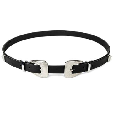 Mossimo Supply Co. Women's Double Buckle Belt Black Xs - Mossimo