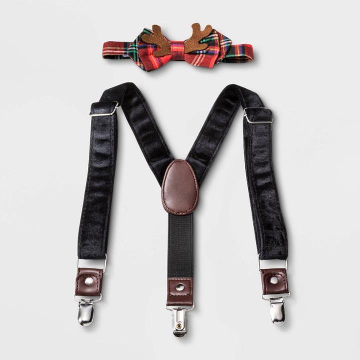 Toddler Boys' Reindeer Suspender Set - Cat & Jack , Boy's,