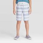 Boys' Reverse Baja Striped Knit Pull-on Shorts - Art Class White/blue/orange Xs, Boy's,