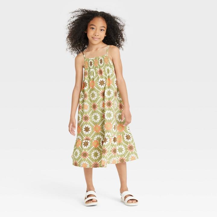 Girls' Sleeveless Maxi Dress - Cat & Jack Green