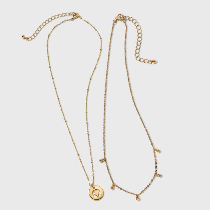 Girls' Initial Q Necklace - Art Class Gold