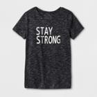 Shinsung Tongsang Women's Short Sleeve Strong Graphic T-shirt - Black
