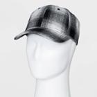 Men's Plaid Baseball Hat - Goodfellow & Co Black