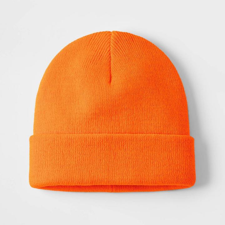 Boys' Cuffed Beanie - Cat & Jack Orange