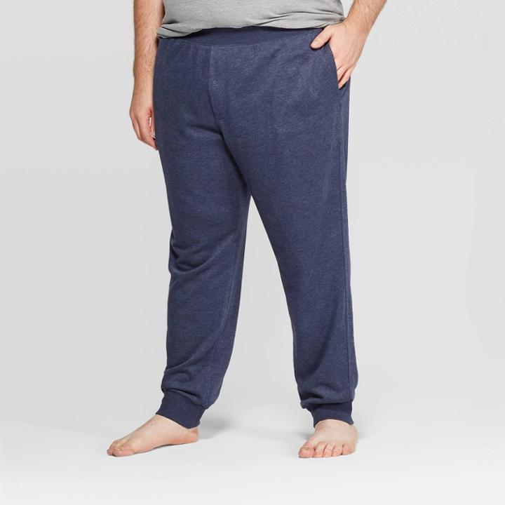 Men's Big & Tall Knit Jogger Pajama Pants - Goodfellow & Co Xavier Blue