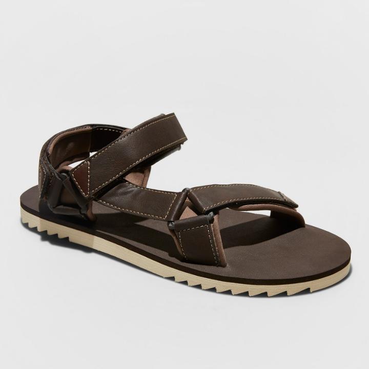 Men's Richie Flip Flop Sandals - Goodfellow & Co Brown