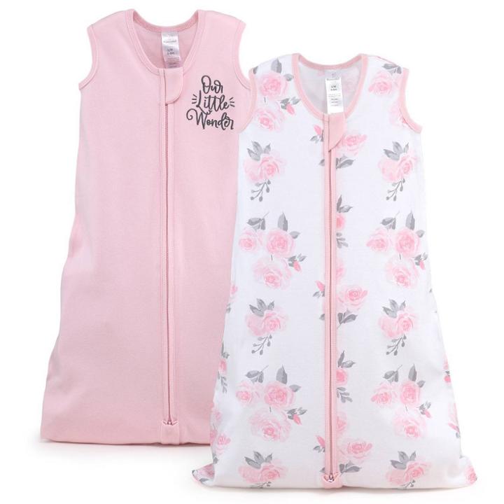 The Peanutshell Sleep Bag Swaddle Wrap Pink Little Wonder/floral -