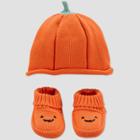 Baby Pumpkin Hat And Bootie Set - Just One You Made By Carter's Orange