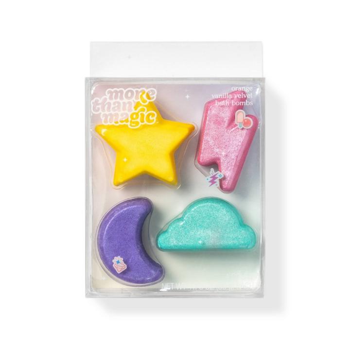 More Than Magic 3d Bath Bomb With Tie Dye Effect - 4pc - More Than