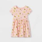 Toddler Girls' Short Sleeve Dress - Cat & Jack Pink