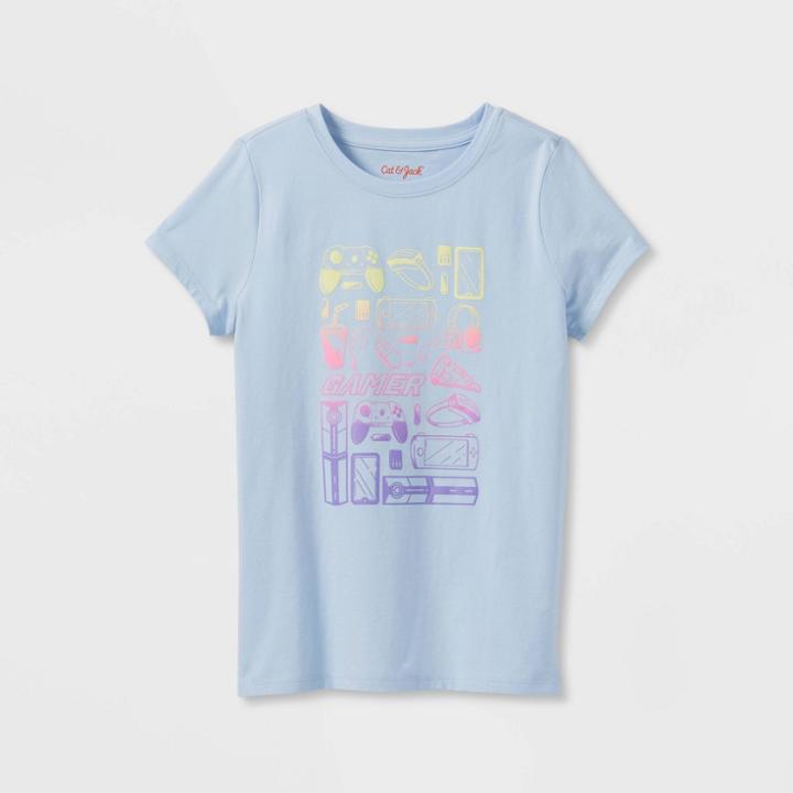 Girls' 'gamer' Short Sleeve Graphic T-shirt - Cat & Jack