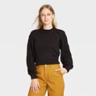 Women's Mock Turtleneck Pullover Sweater - Who What Wear Black