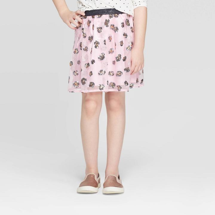 Girls' Sequin Animal Skirt - Cat & Jack Pink