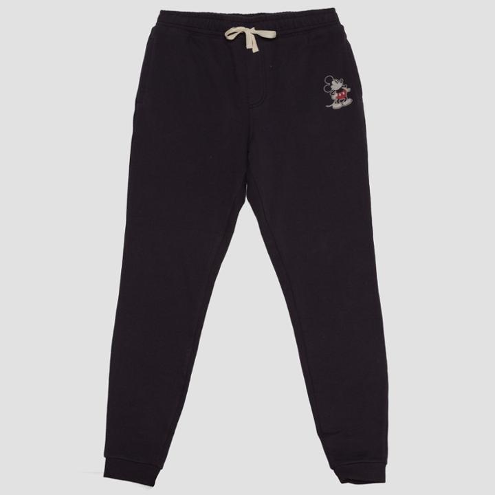 Junk Food Men's Mickey Mouse Jogger Pants - Black
