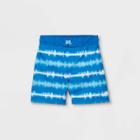 Toddler Boys' Tie-dye Striped Swim Trunks - Cat & Jack Blue