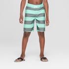 Boys' Rugby Stripe Swim Trunks - Cat & Jack Teal