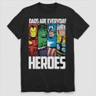 Men's Marvel Retro Avengers Dads' Are Everyday Hero Graphic T-shirt - Black