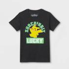 Kids' Pokemon Pika Lucky Flip Sequin Short Sleeve Graphic T-shirt - Charcoal Gray