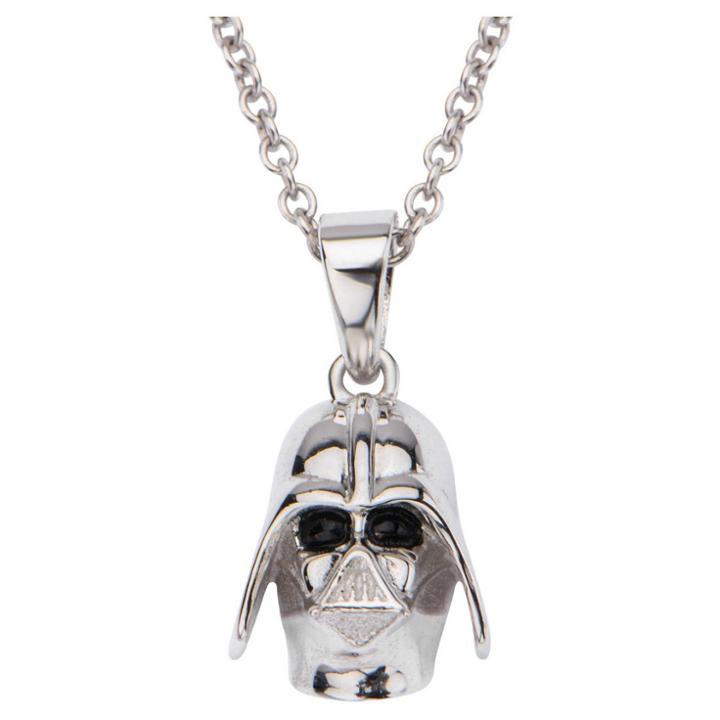Women's Star Wars Darth Vader 925 Sterling Silver Pendant With Chain