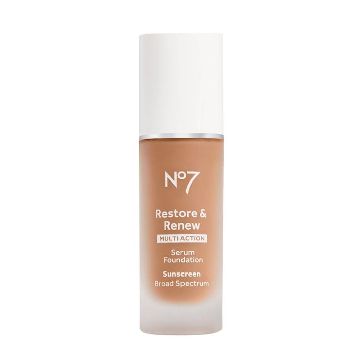 No7 Restore & Renew Multi Action Serum Foundation Spf 30 - Latte