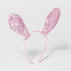 Girls' Sequin Bunny Ears Headband - Cat & Jack Pink