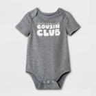 Baby Boys' 'cousin Club' Short Sleeve Bodysuit - Cat & Jack Gray