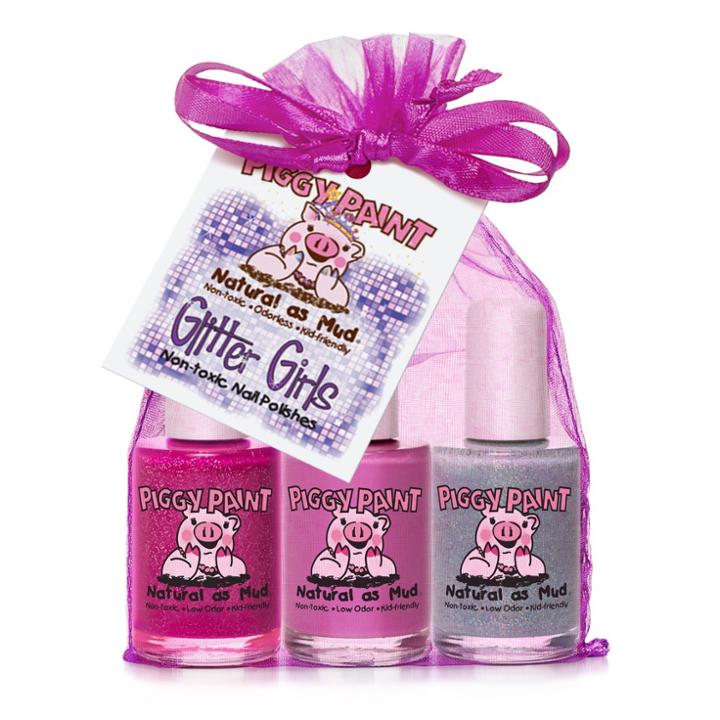 Target Piggy Paint Non-toxic Nail Polish Set, Glitter Girls