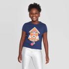 Petitegirls' Short Sleeve Cuckoo Clock Graphic T-shirt - Cat & Jack Navy S, Girl's, Size: