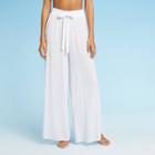 Women's Tie Front Cover Up Pants - Cover 2 Cover White