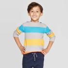 Toddler Boys' Striped Thermal Long Sleeve T-shirt - Cat & Jack