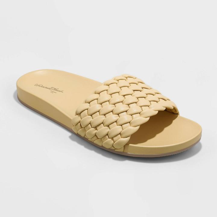 Women's Polly Woven Slide Sandals - Universal Thread Yellow