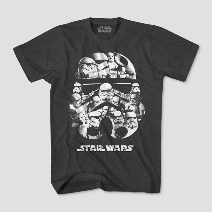 Petiteboys' Star Wars Stormtrooper Short Sleeve T-shirt - Charcoal Heather Xs, Boy's, Gray