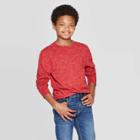 Boys' Long Sleeve T-shirt - Cat & Jack Red S, Boy's,
