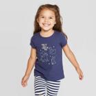 Petitetoddler Girls' Short Sleeve 'constellations' T-shirt - Cat & Jack Navy 12m, Girl's, Blue
