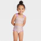 Baby Girls' 2pc Lemon Print Bikini Set - Cat & Jack Lemon Yellow