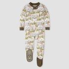 Burt's Bees Baby Baby Boys' Bear Mountains Organic Cotton Footed Pajama - 3-6m, One Color
